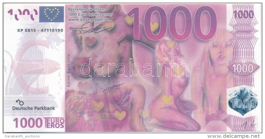 N&eacute;metorsz&aacute;g DN 1000E Erotikus Fant&aacute;zia Bankjegy T:I
Germany ND 1000 Euro Erotic Fantasy... - Unclassified
