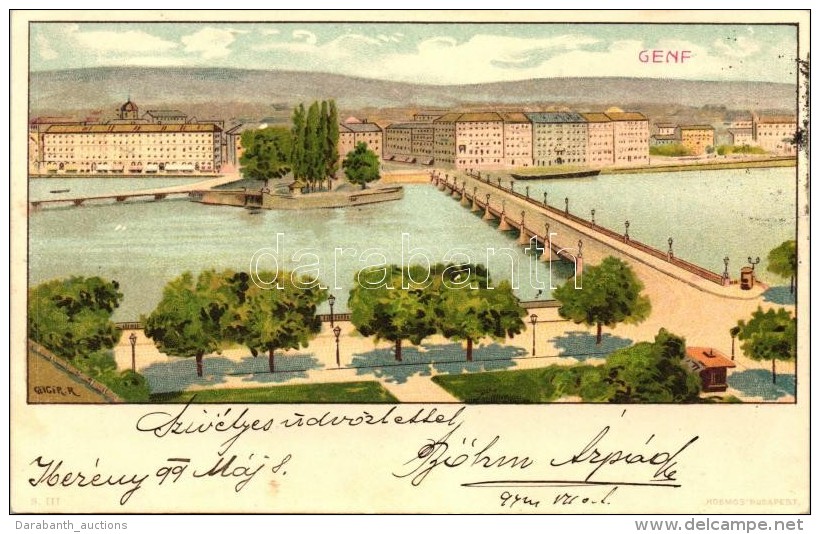 T2 1899 Geneve, Genf; Kosmos Litho, S: Geiger R. - Non Classificati