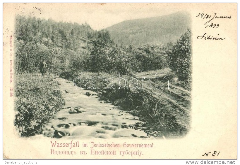 T2/T3 1899 Yenisei Province, Waterfall - Ohne Zuordnung