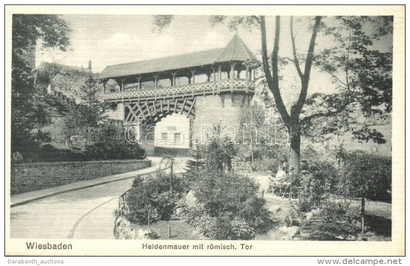 T2 Wiesbaden, Heidenmauer, R&ouml;misch. Tor / Gate - Ohne Zuordnung
