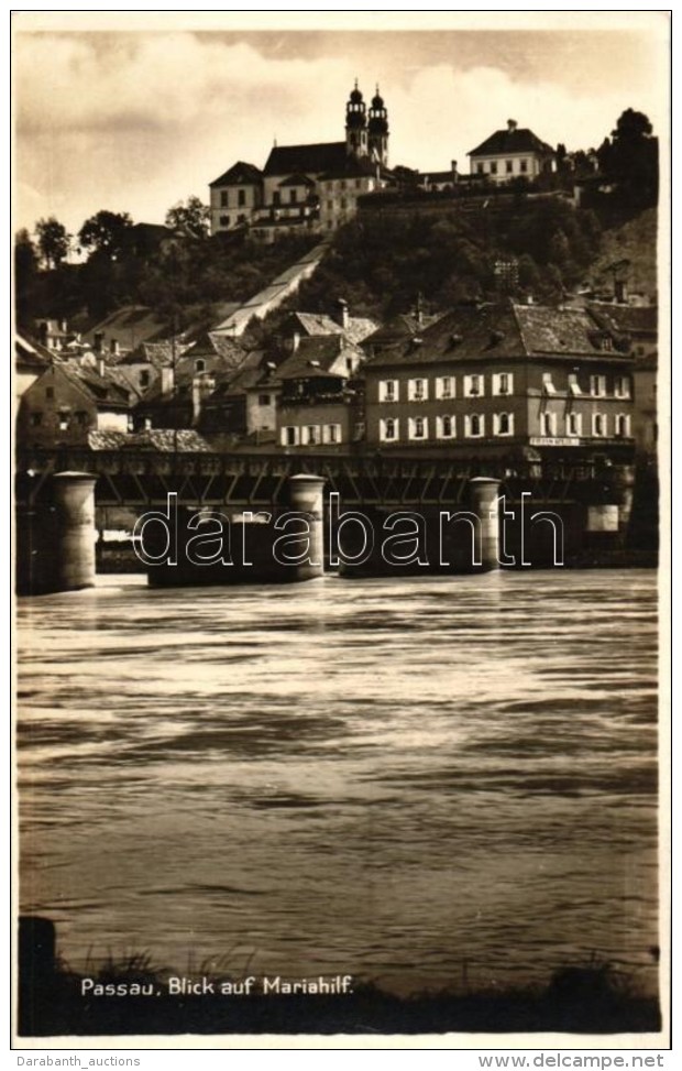 ** T2 Passau, Blick Auf Mariahilf / View Detail With Bridge, Hans Kolbl - Unclassified