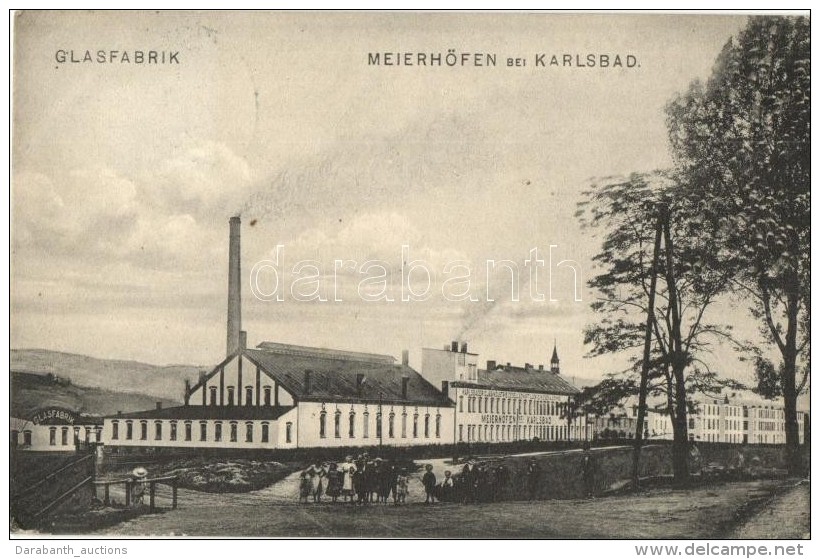 T2/T3 Dvory, Maierh&ouml;fen Bei Karlsbad; Glasfabrik Ludwig Moser &amp; S&ouml;hne / Glass Factory (small Tear) - Ohne Zuordnung