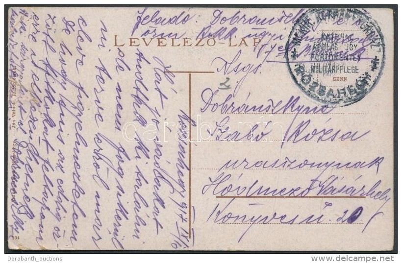 1917 K&eacute;peslap / Postcard From Disabled Hospital 'M. KIR ROKKANTK&Oacute;RH&Aacute;Z R&Oacute;ZSAHEGY' - Sonstige & Ohne Zuordnung