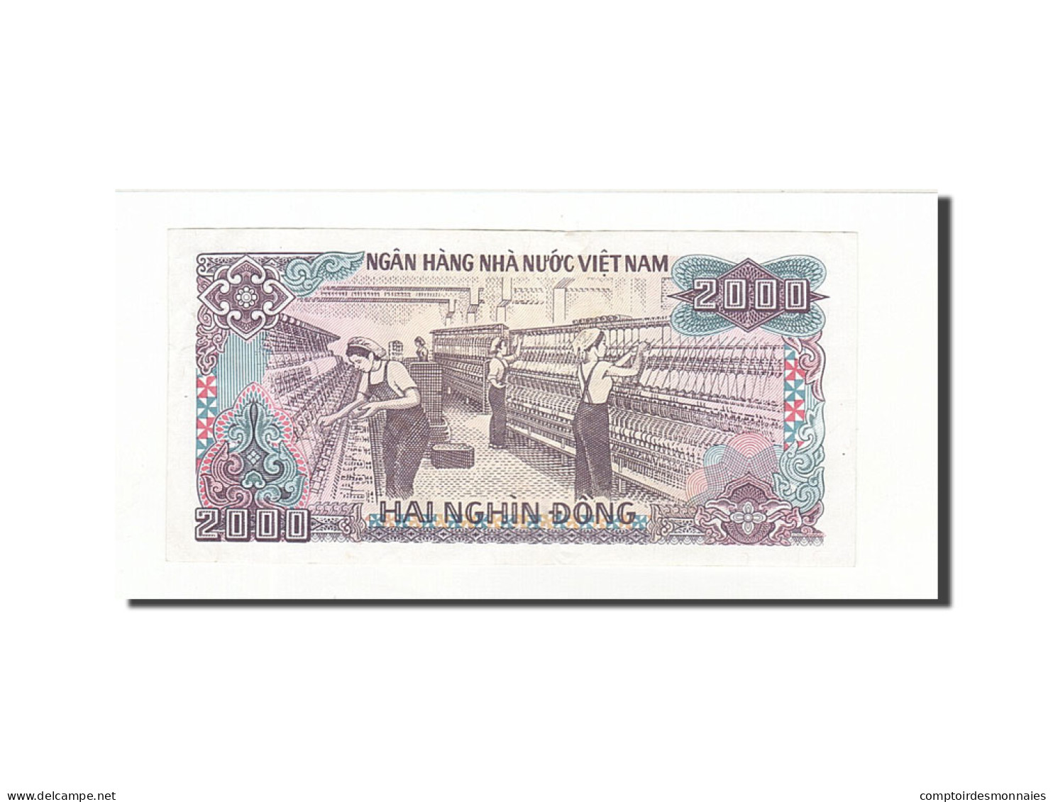 Billet, Viet Nam, 2000 D<ox>ng, 1988-1991, 1998, KM:107a, TTB - Vietnam