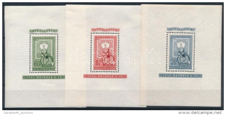 ** * 1951 80 &eacute;ves A Magyar B&eacute;lyeg Blokksor (42.000) (2+2Ft Postatiszta, Betapad&aacute;s / Mint Never... - Altri & Non Classificati