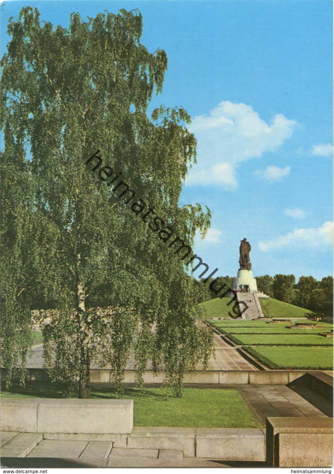 Berlin - Treptow - Sowjetisches Ehrenmal - Ansichtskarte Großformat 1974 - Verlag VEB Bild Und Heimat Reichenbach - Treptow