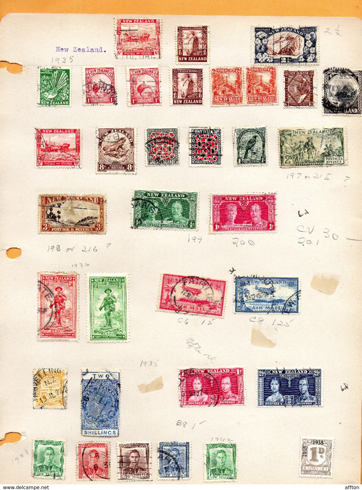 New Zealand Old Stamps - Lots & Serien