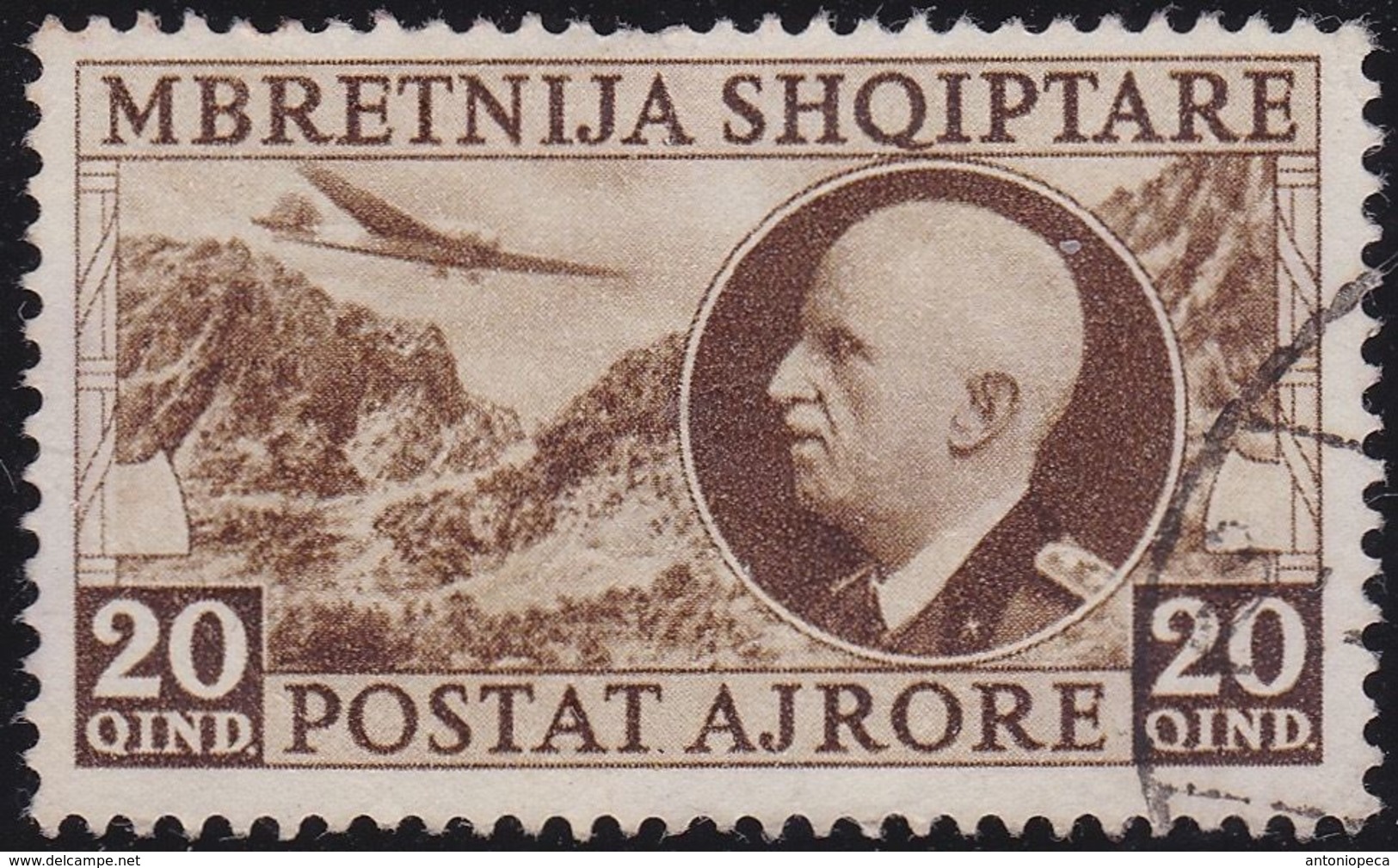 OCCUPAZIONE ITALIANA ALBANIA 1939 PA 20q Usato - Albanie