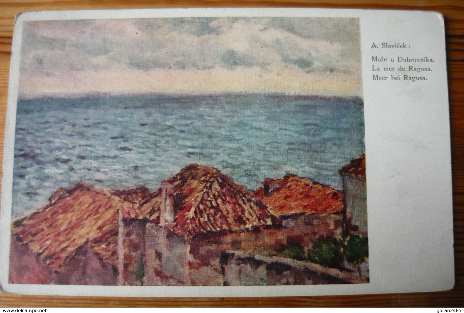 Croatia, Dubrovnik, Ragusa, Art A. Slavicek, More U Dubrovnika, Meer Bei Ragusa, Us, 1913 - Croazia