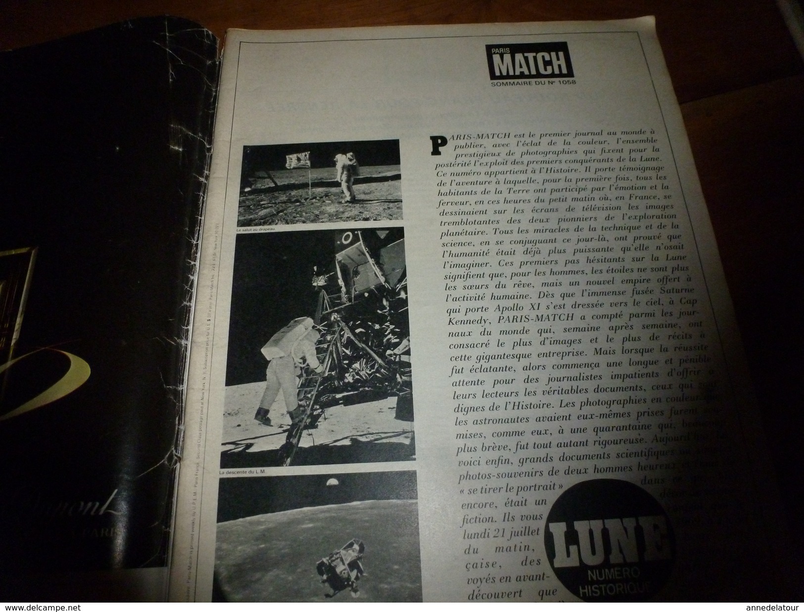 1969 PARIS-MATCH : NUMERO HISTORIQUE Entièrement Consacré à L'exploit Sur La LUNE; - Informations Générales