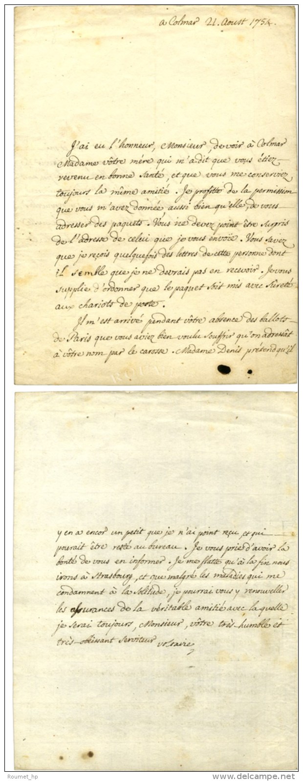 VOLTAIRE, Fran&ccedil;ois-Marie Arouet, Dit (1694-1778), &eacute;crivain Et Philosophe. - Autres & Non Classés