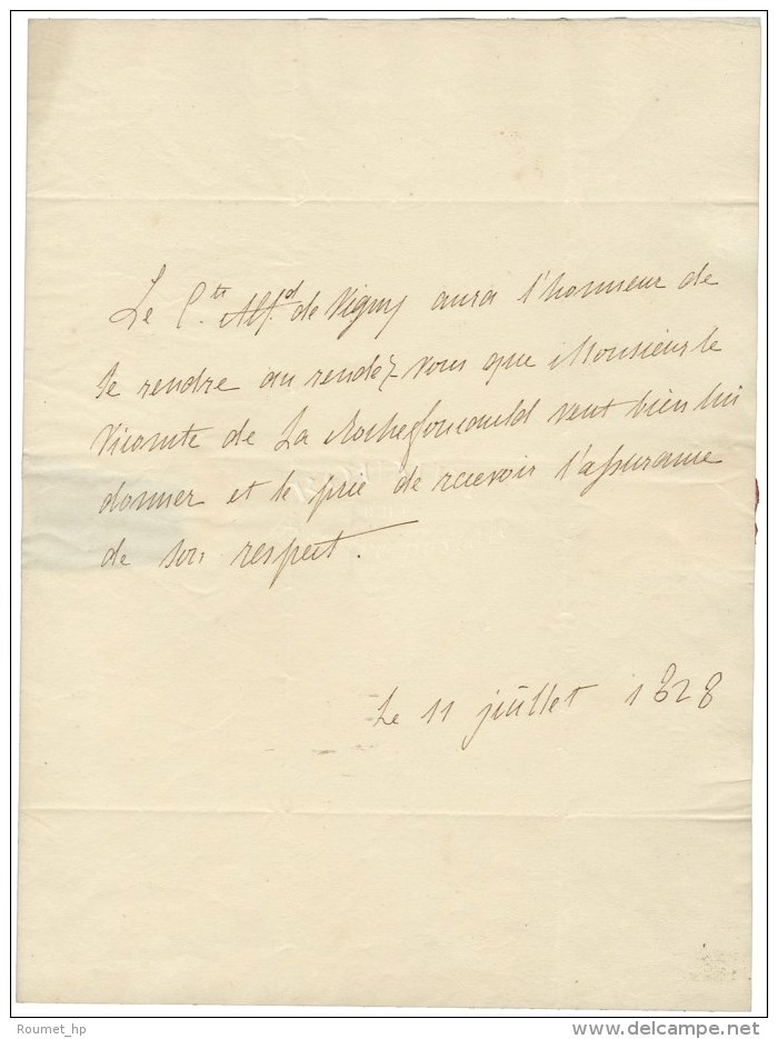 VIGNY Alfred De (1797-1863), Po&egrave;te. - Autres & Non Classés