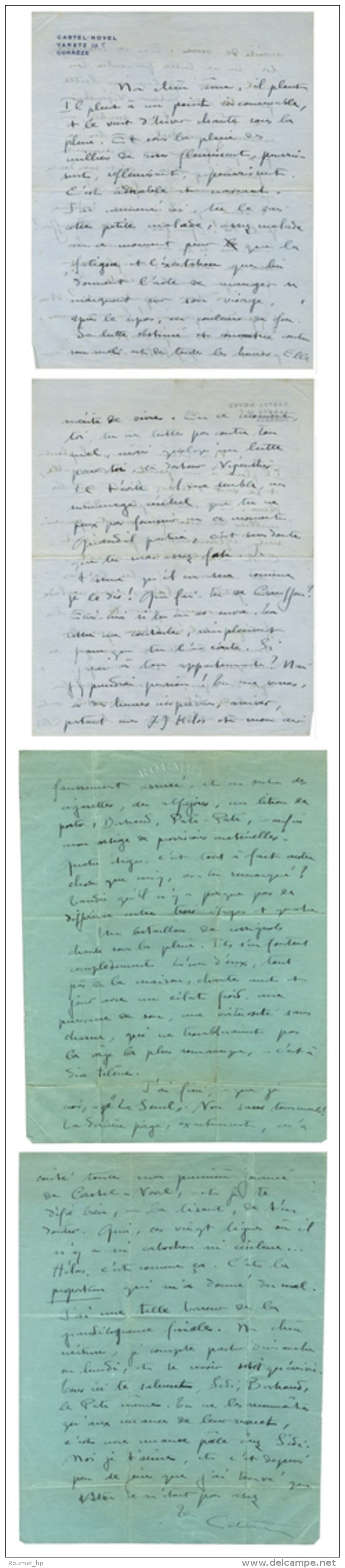 COLETTE Sidonie Gabrielle (1873-1954), Femme De Lettres. - Autres & Non Classés