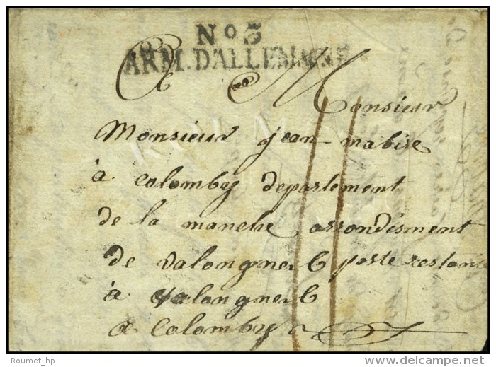 N&deg; 3 / ARM. D'ALLEMAGNE Sur Lettre Avec Texte Dat&eacute; De Gustron. 1811. - TB / SUP. - Army Postmarks (before 1900)