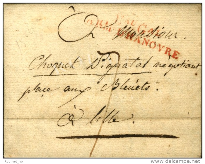 Bau Gal / ARM. D'HANOVRE Rouge Sur Lettre Avec Texte Dat&eacute; De Merkendorf. 1806. - TB / SUP. - R. - Marques D'armée (avant 1900)