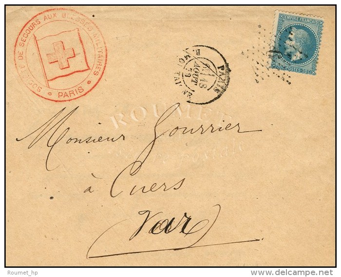 Etoile / N&deg; 29 Cachet Rouge Du Comit&eacute; De Paris Sur Lettre Avec Texte &agrave; En-t&ecirc;te Du Palais De... - Croix Rouge