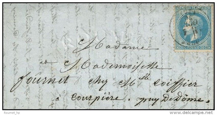 Lettre Avec Texte Dat&eacute; De Paris Le 26 Sept. 70 Pour Courpi&egrave;re (62). C&agrave;d T 16 TOURS (36) 1 OCT.... - Guerre De 1870