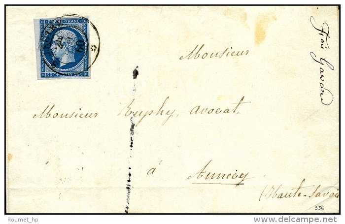 C&agrave;d Sarde ST JEOIRE * / N&deg; 14. 1860. - SUP. - RR. - 1853-1860 Napoléon III
