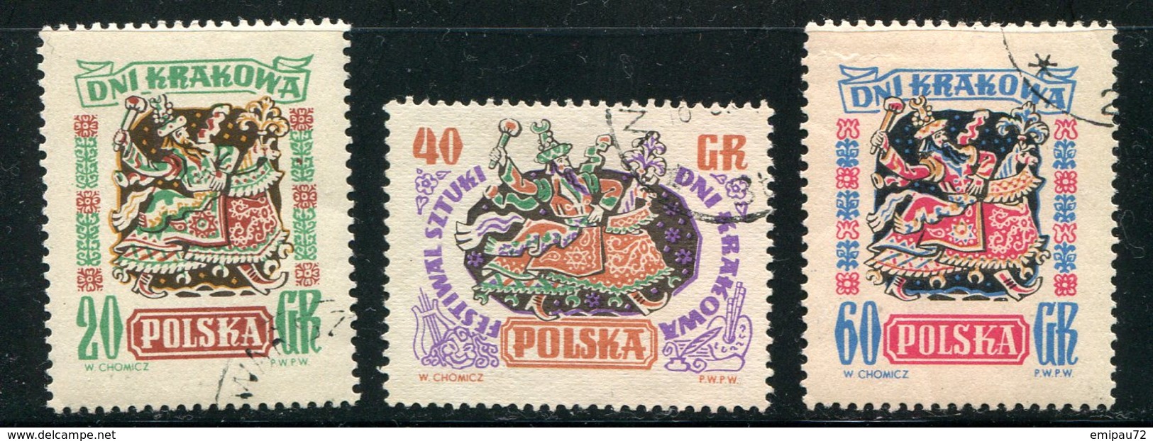 POLOGNE- Y&T N°812 à 814- Oblitérés - Used Stamps