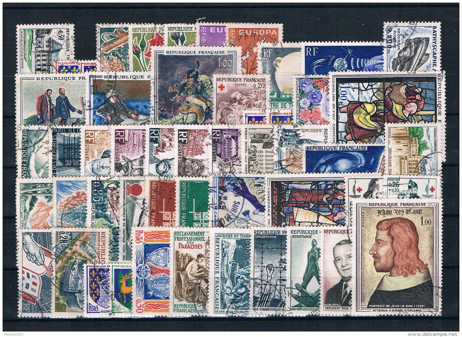 (43) Frankreich Posten/Lot Gestempelt - Vrac (max 999 Timbres)