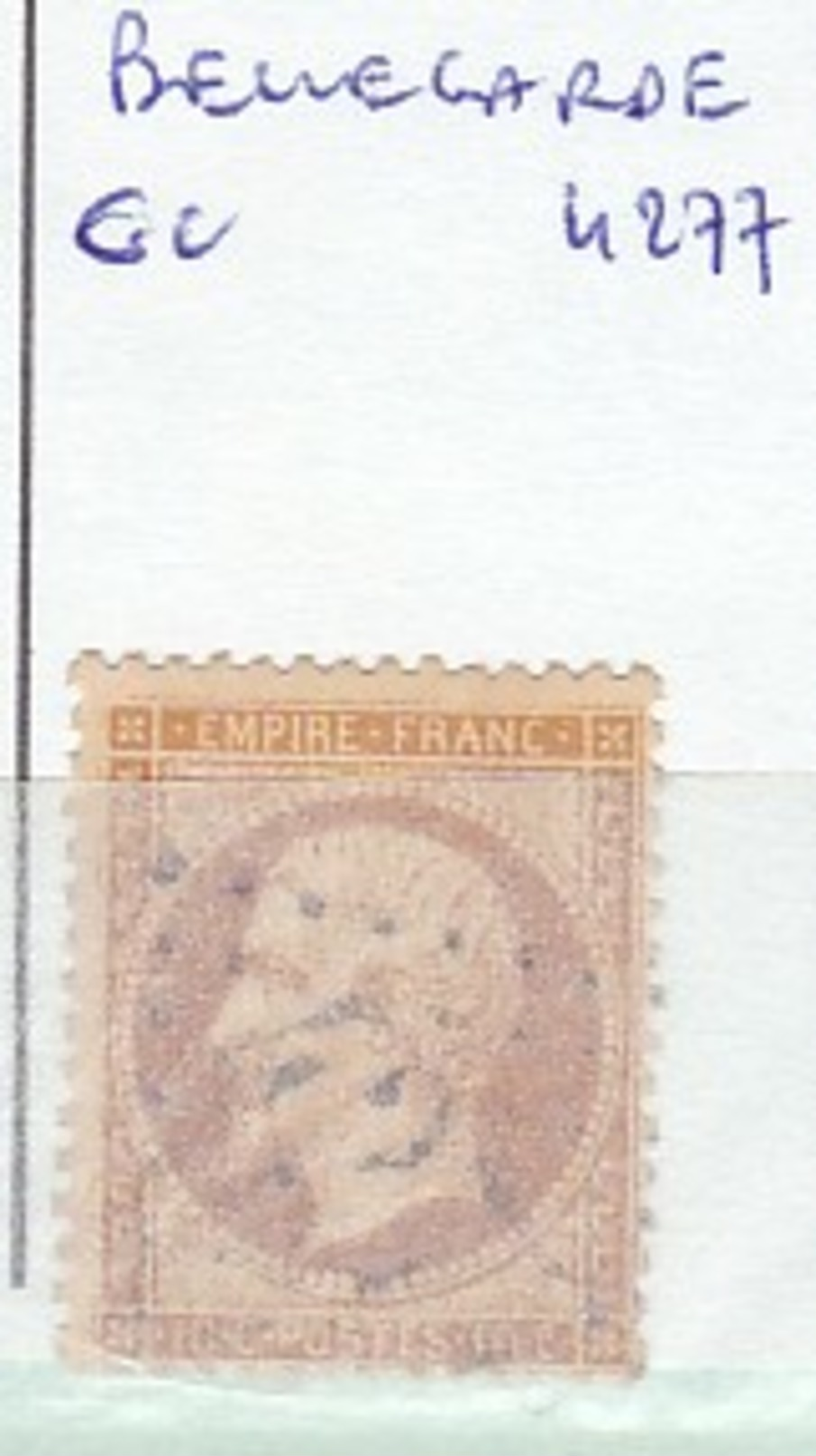 AIN - S/ 21 - 10c Napoleon III Bistre  - Oblit  GC  4277  (   Bellegarde  ) - Autres & Non Classés