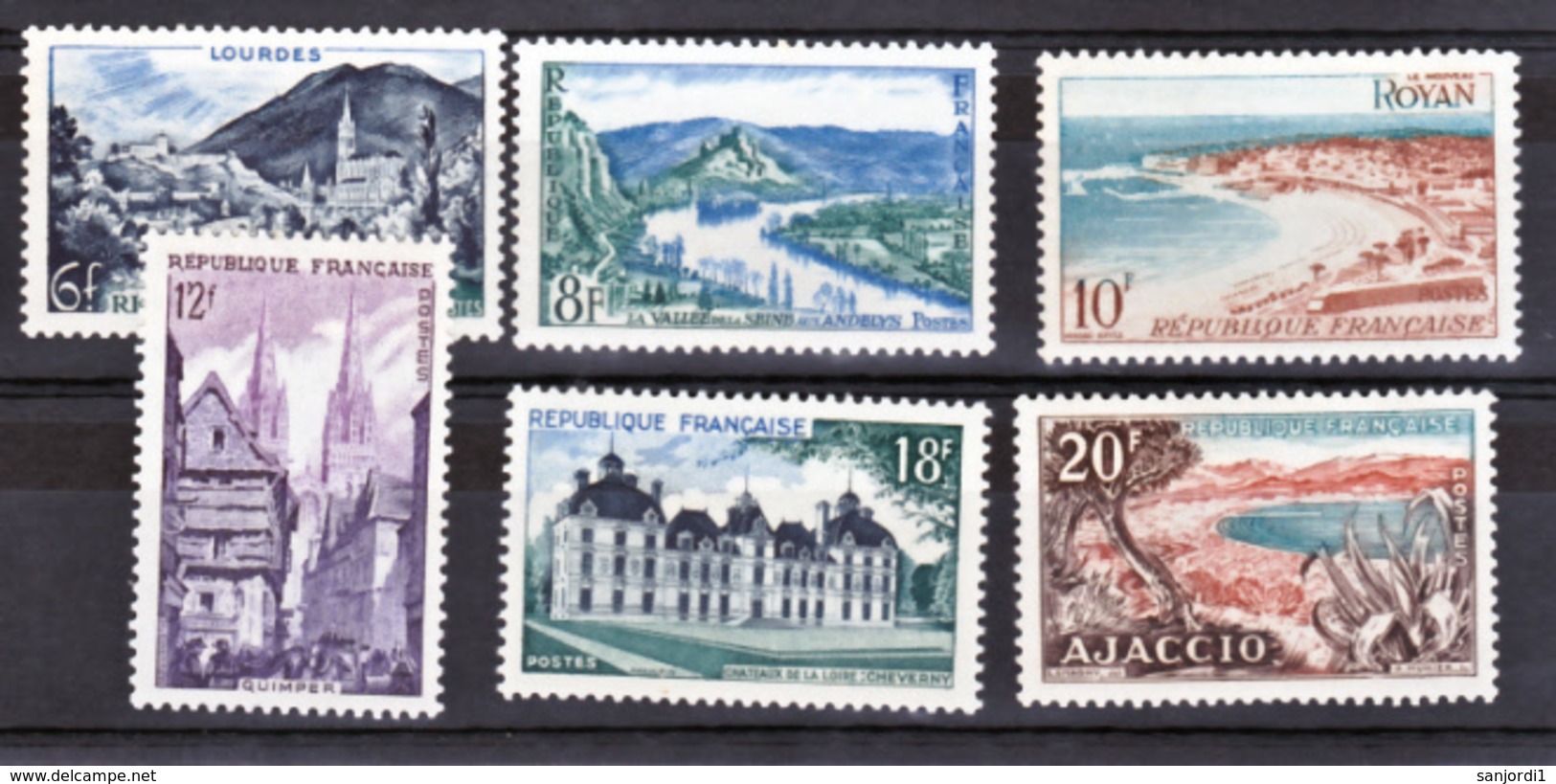 France  976 981  Série Touristique 1954 Neuf ** TB  MNH  Sin Charnela Cote 9.5 - Other & Unclassified