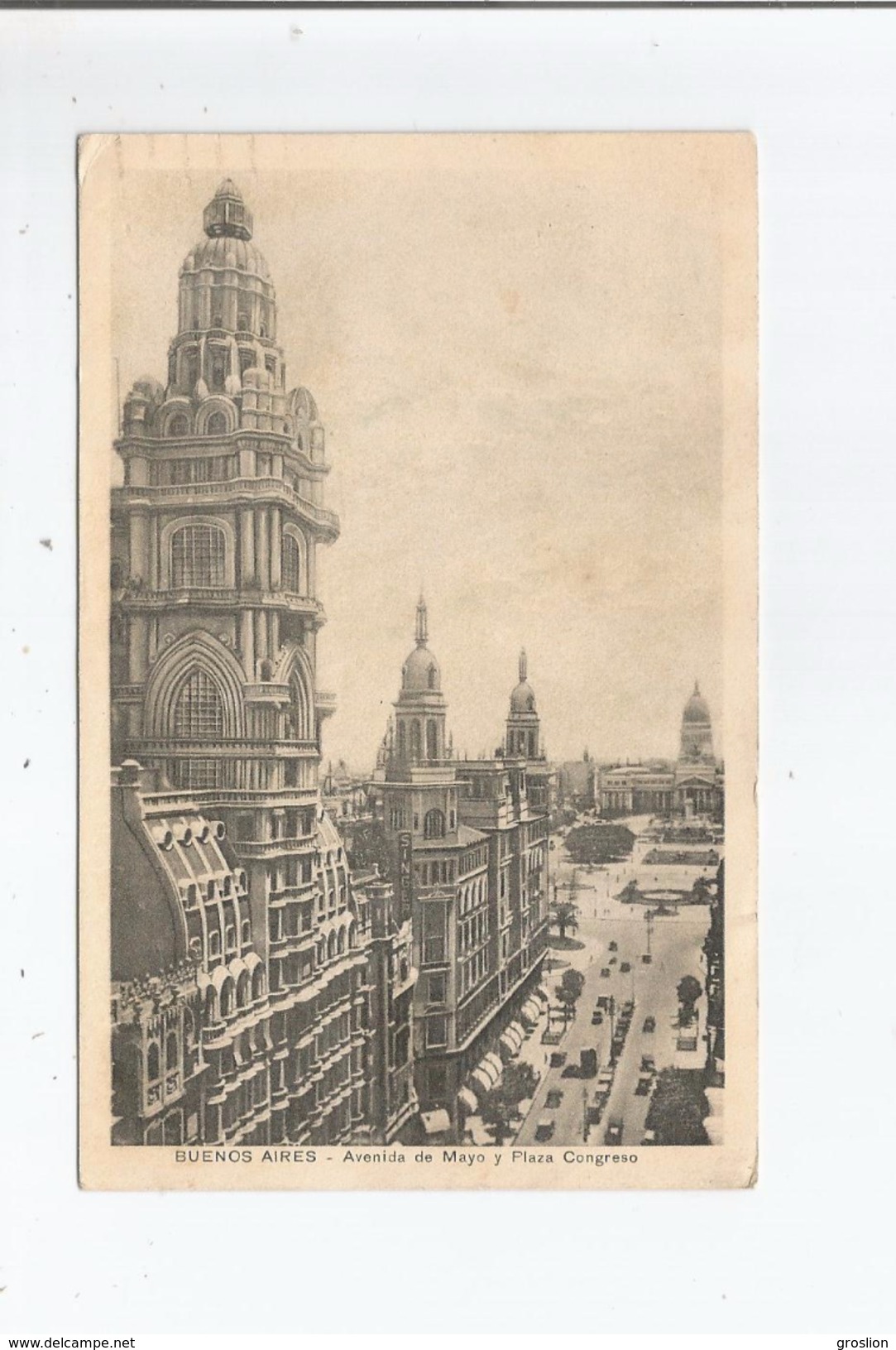 BUENOS AIRES AVENIDA DE MAYO Y PLAZA CONGRESO - Argentine