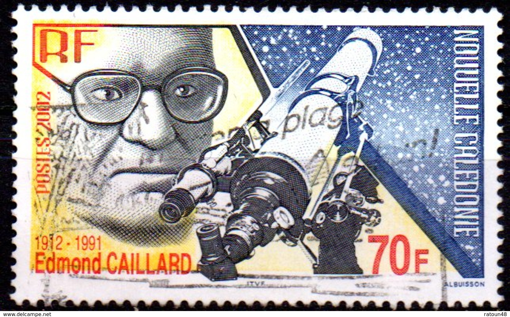 N° 874 -oblitéré - 90ème Anniversaire De La Naissance D'Edmond Caillard -Médecin, Astronome - Oblitérés