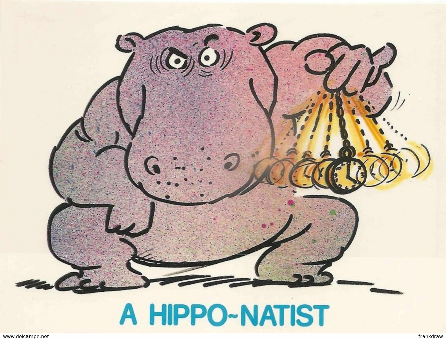 Postcard - Art - A HIPPO - NATIST By Silver Jex - Card No. 9690 - VG - Unclassified