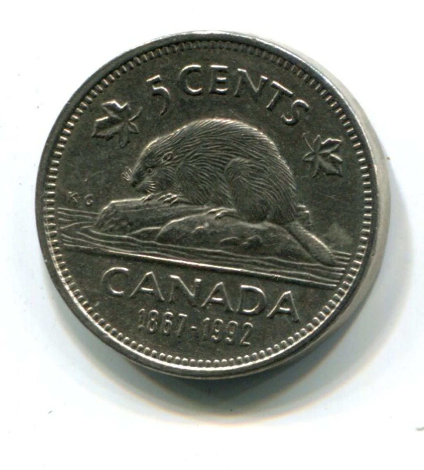 1992 Canada 5c Coin - Canada