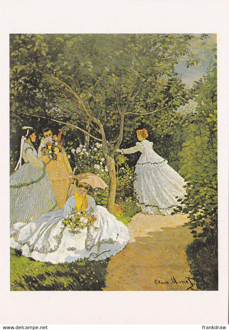 Postcard - Art - Claude Monet (1840-1926) - Women In The Garden (1866) - VG - Unclassified