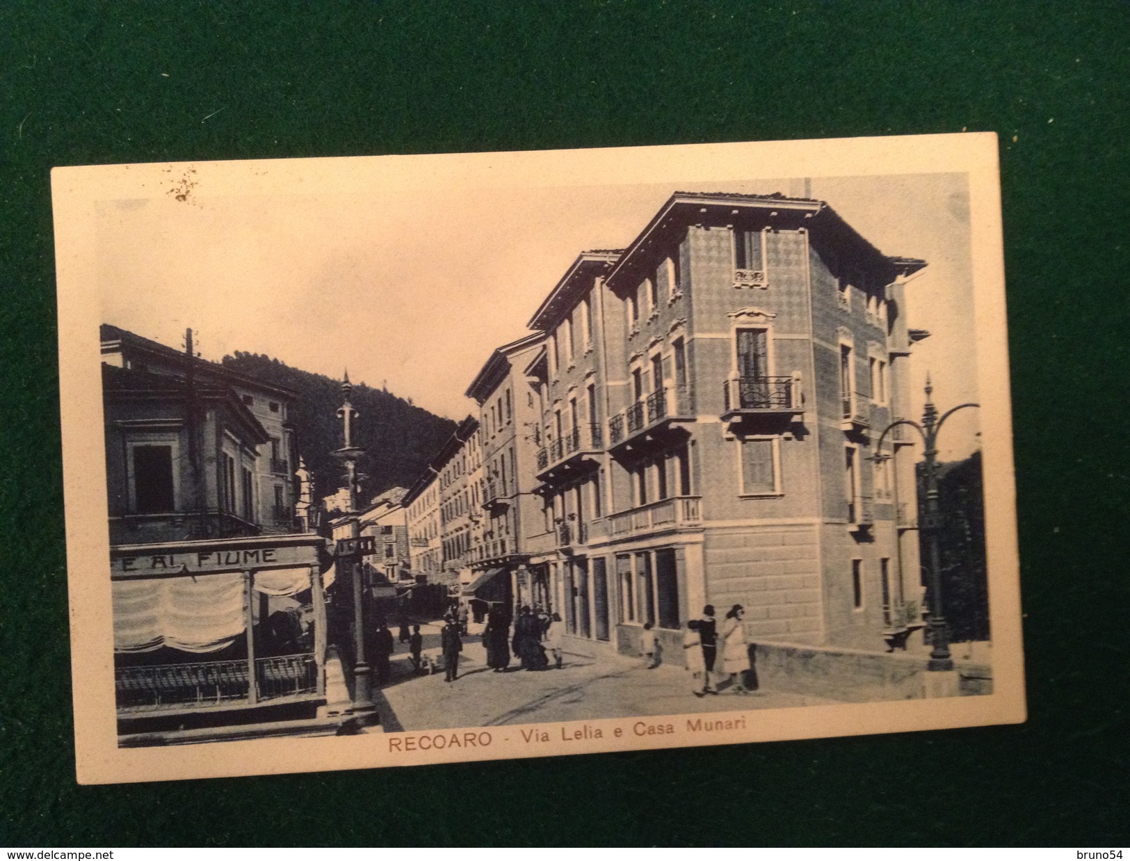 Cartolina Recoaro Via Lelia E Casa Munari Animata  Viaggiata 1932 - Vicenza