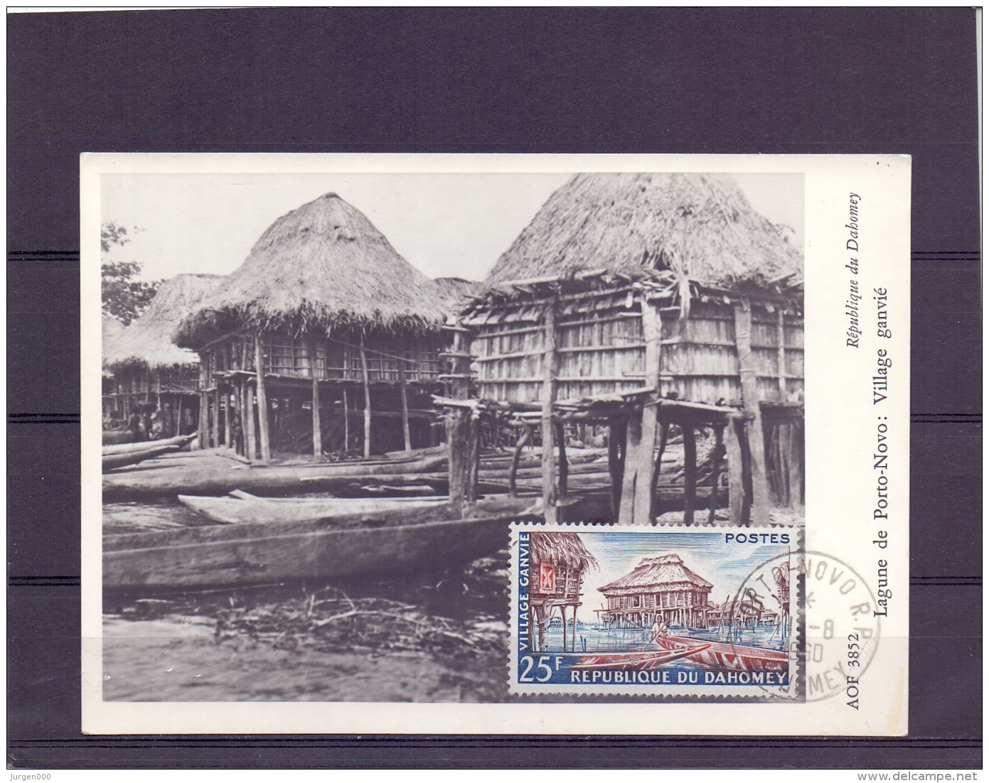 Rép. De Dahomey - Village Ganvie -  Porto Novo 11/8/1960  (RM11537) - Bateaux