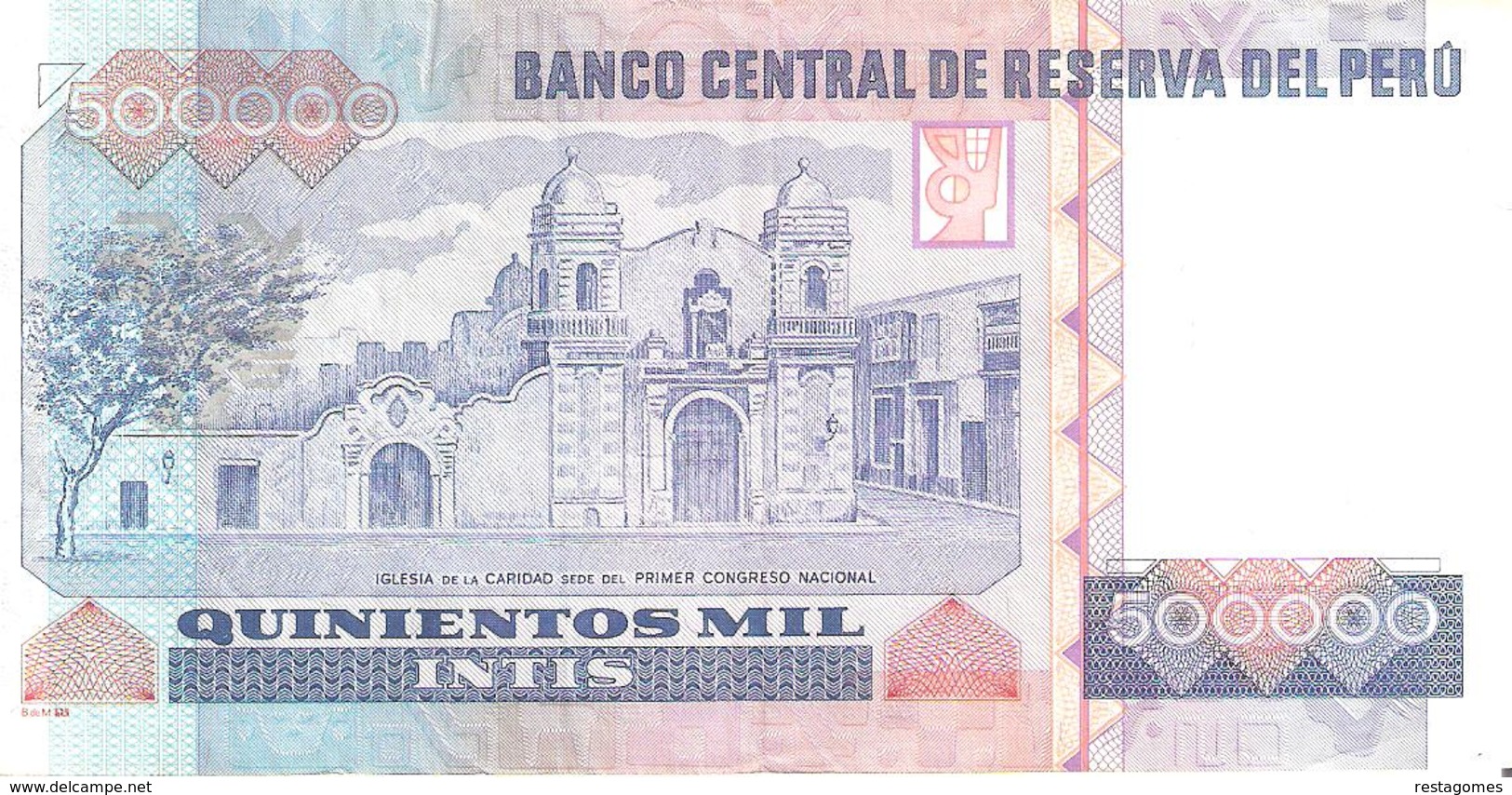 Peru 500000 Intis - Perù