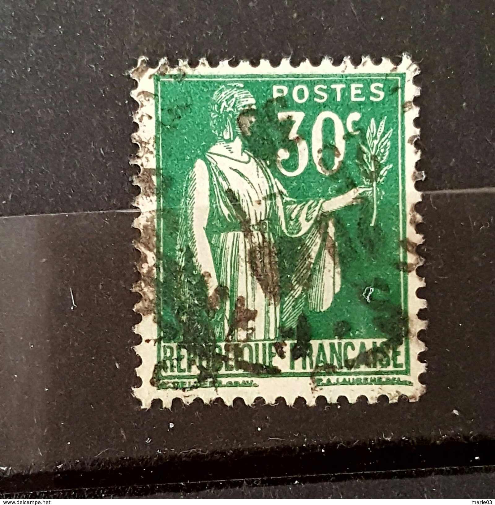 YT280 - Type Paix 30c Vert - Oblitéré - Used Stamps