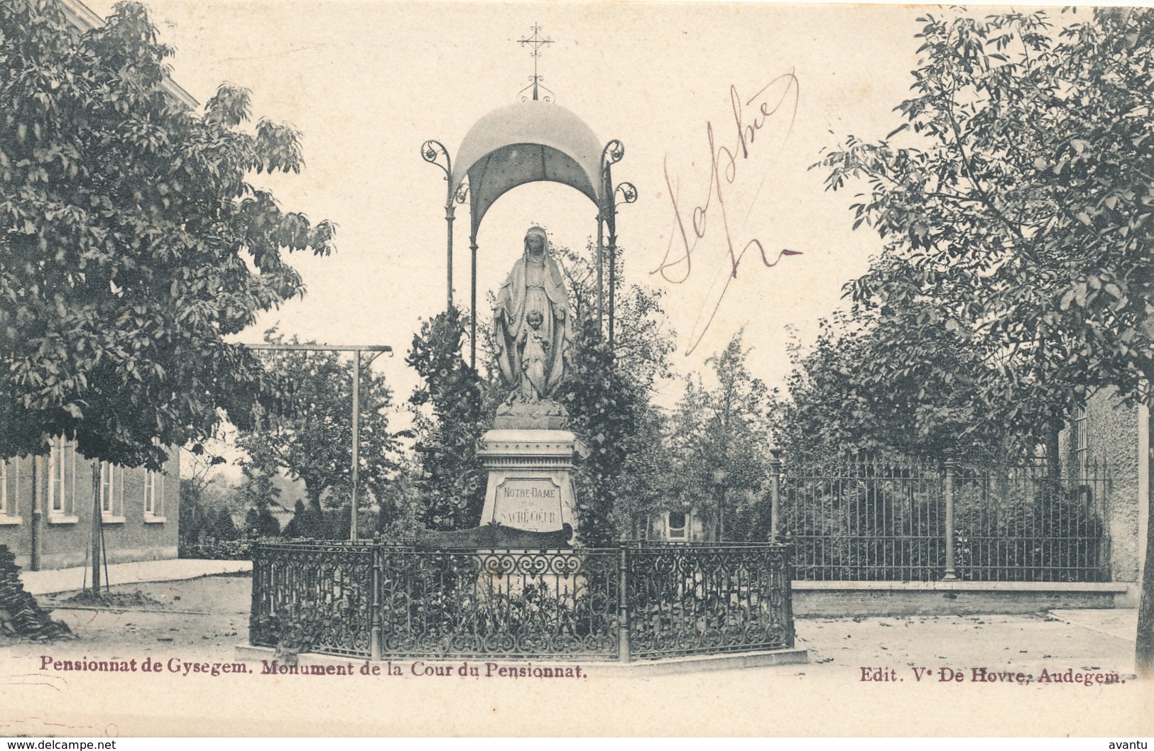 GIJSEGEM / GYSEGEM / AALST / PENSIONAAT / HET MONUMENT  1905 - Aalst