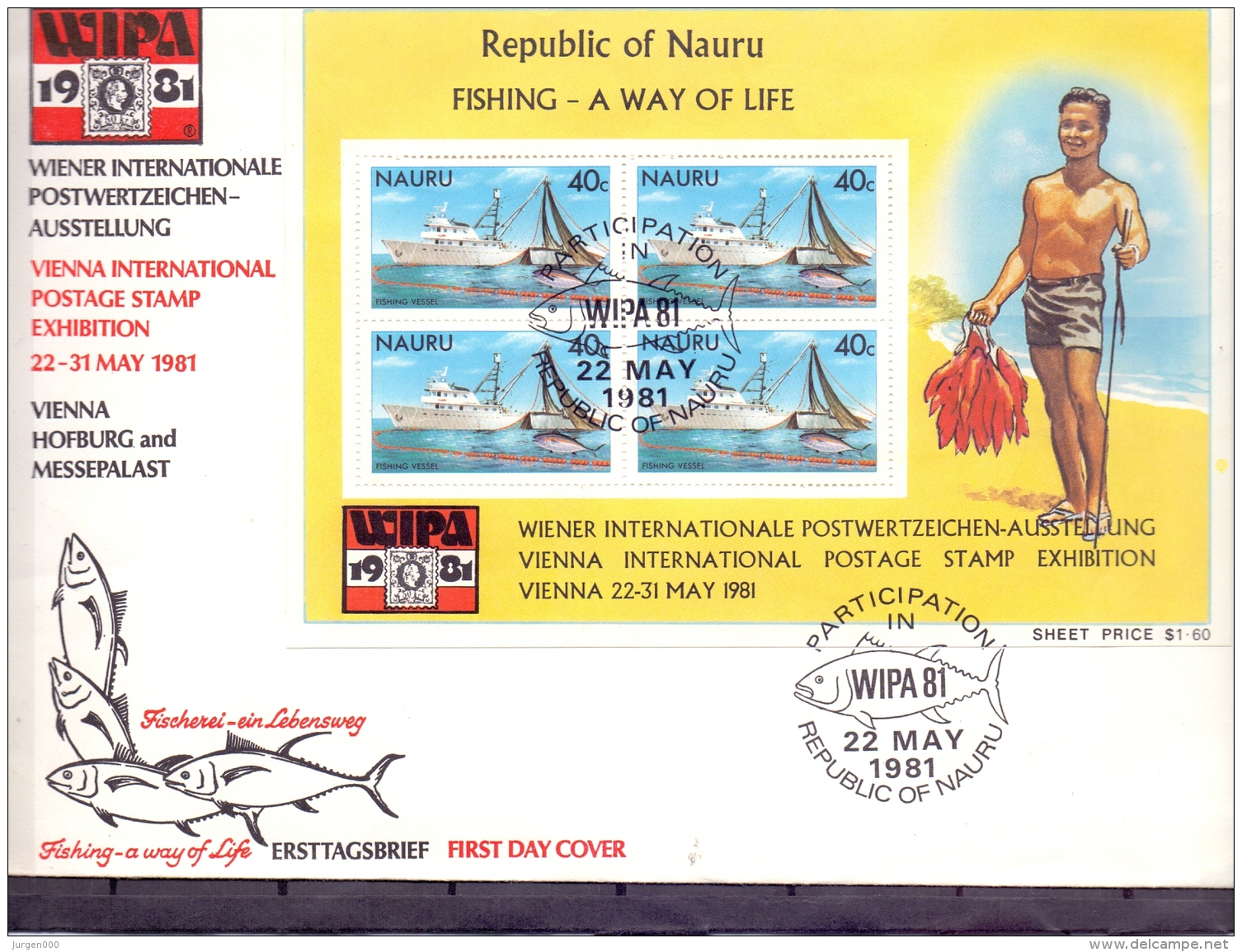 Nauru - FDC -  22/5/1981   (RM11950) - Boten