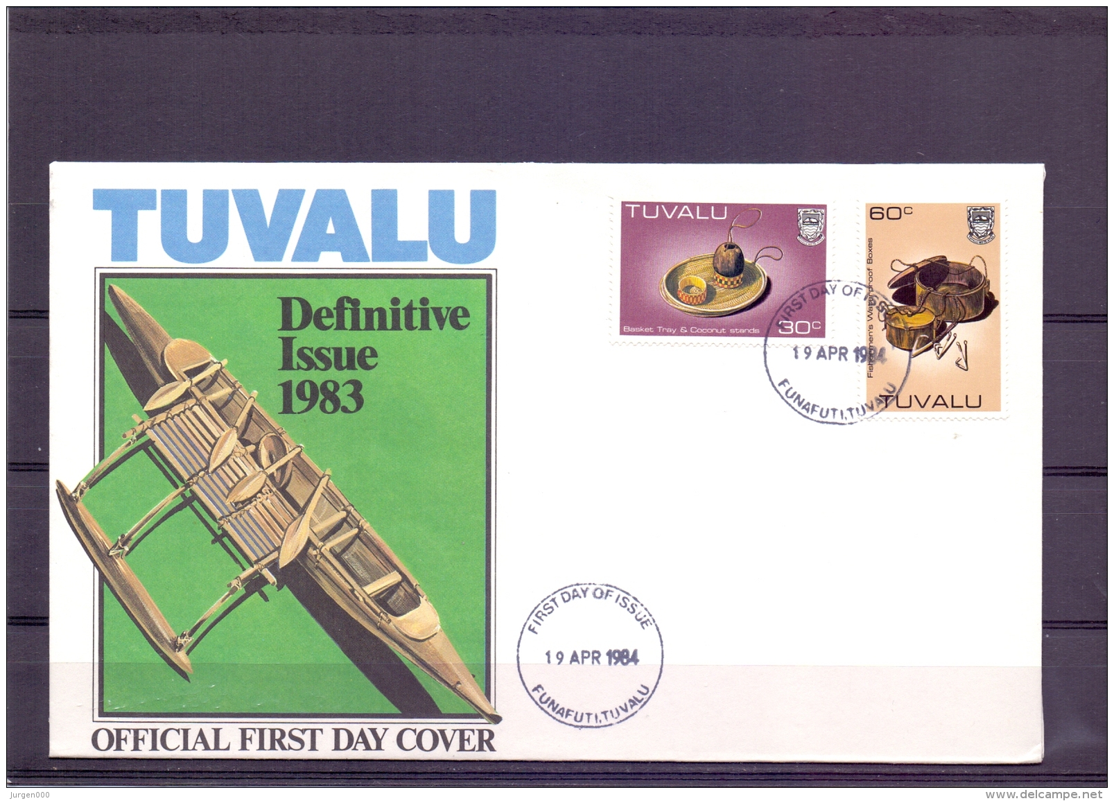 Tuvalu - FDC -  Funafuti 19/4/1984   (RM12066) - Schiffe