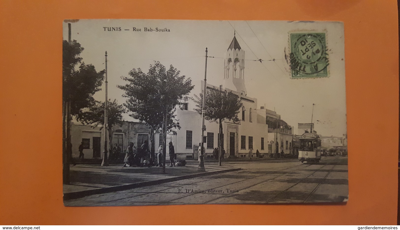 Tunisie - Tunis  - Rue Bab Souika - Tramway - E. D'Amico Editeur - Tunisia