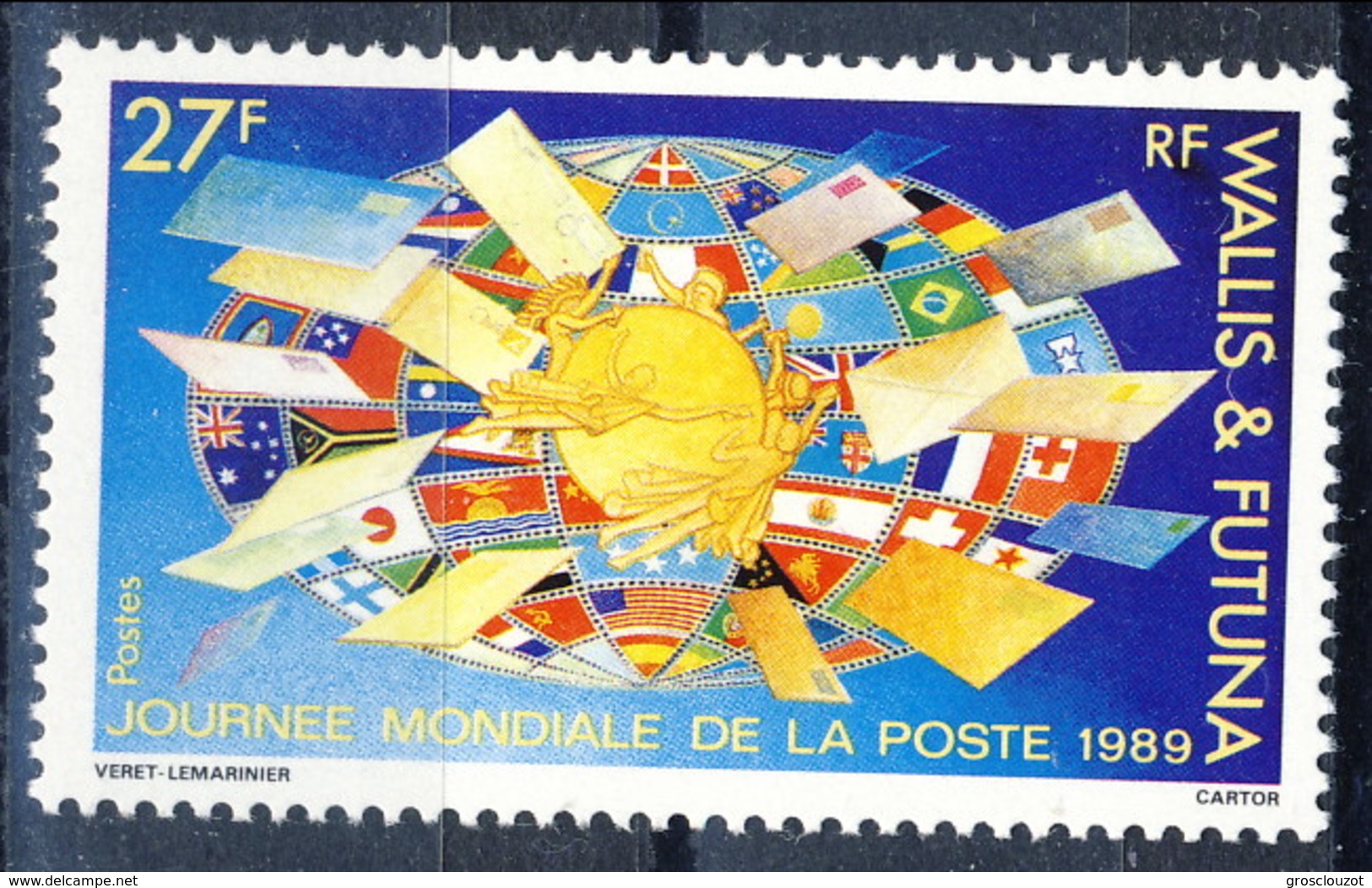 WF 1989 N. 391  Giornata Della Posta MNH Cat. &euro; 1 - Nuovi