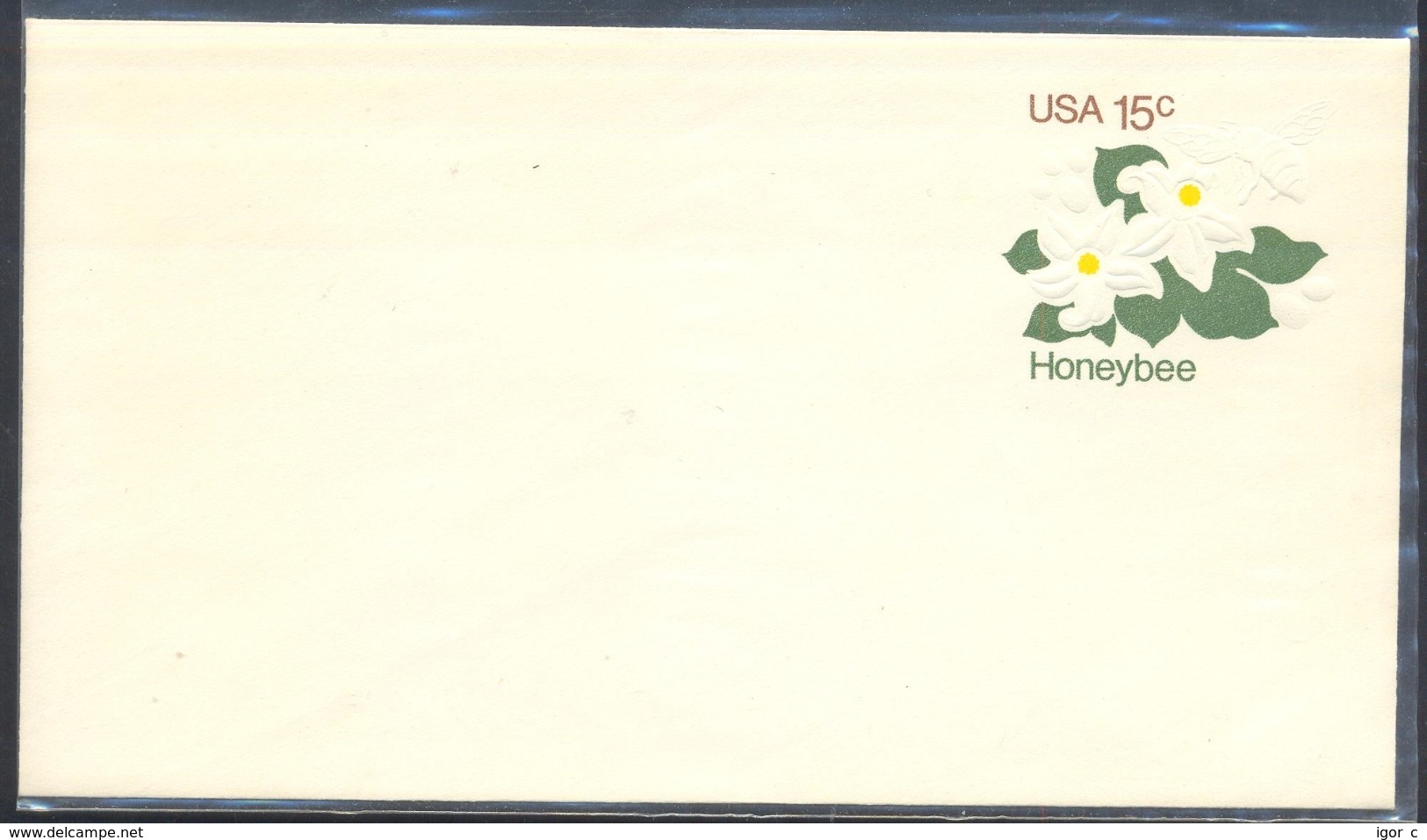 USA Postal Stationery Card: Meter Cancellation: Fauna Animals Honey Bee Abeilles Biene: Flora Flowers - Bienen