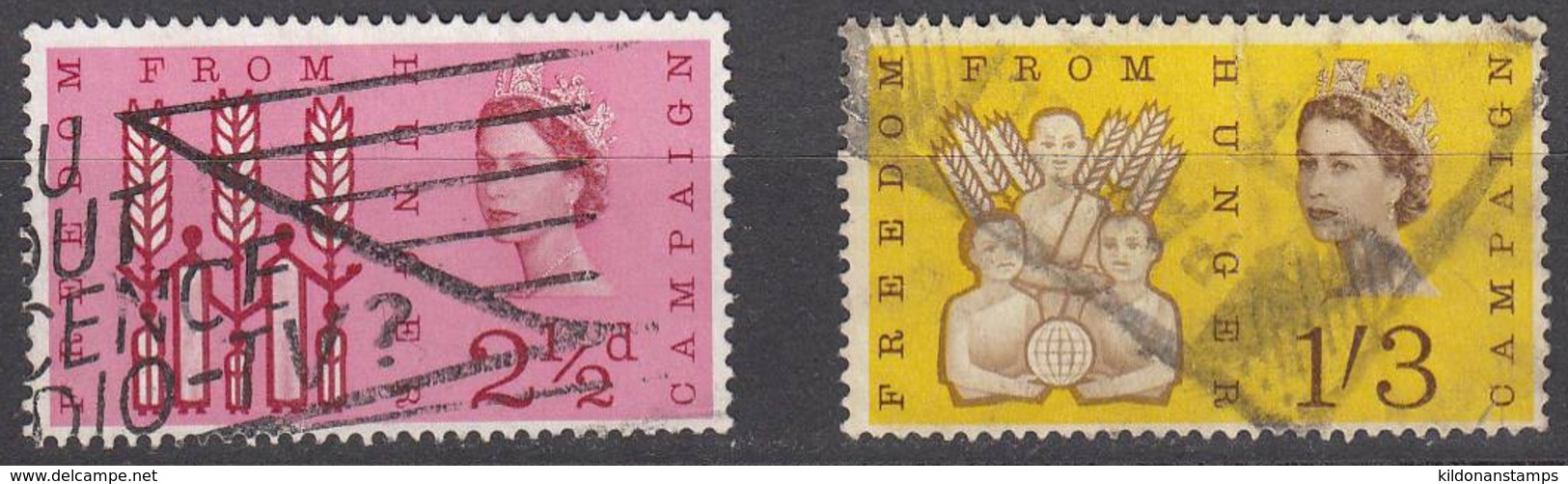 Great Britain 1963 Cancelled, Sc# 390-391 - Used Stamps