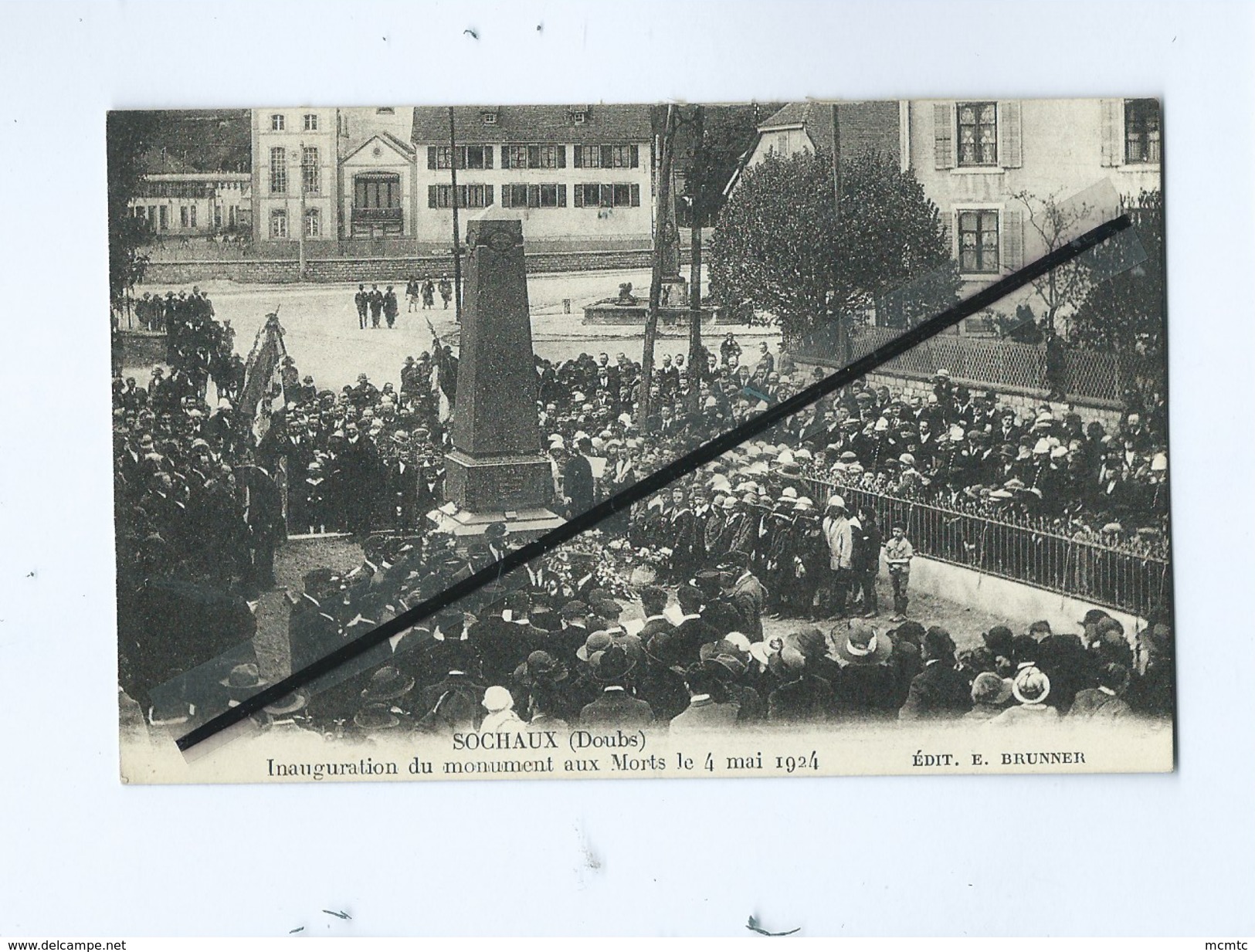 CPA Souple - Sochaux (Doubs) - Inauguration Du Monument Aux Morts Le 4 Mai 1924 - Sochaux