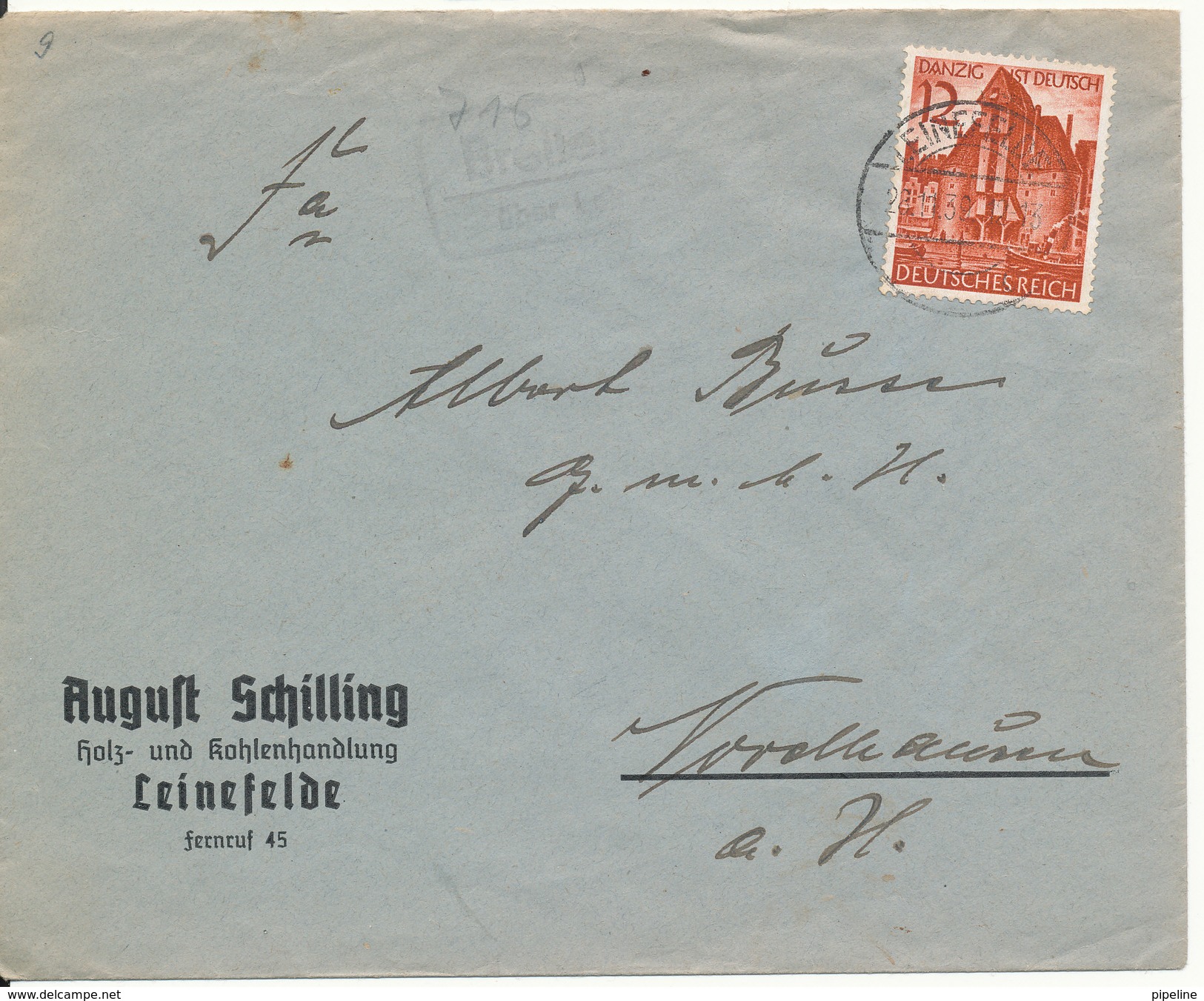 Germany Reich Cover Leinefelde 28-11-1932 Single Franked - Covers & Documents