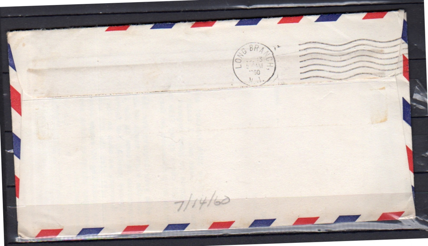 Nice Franking 1960 Manila > Trenton USA - Filippijnen