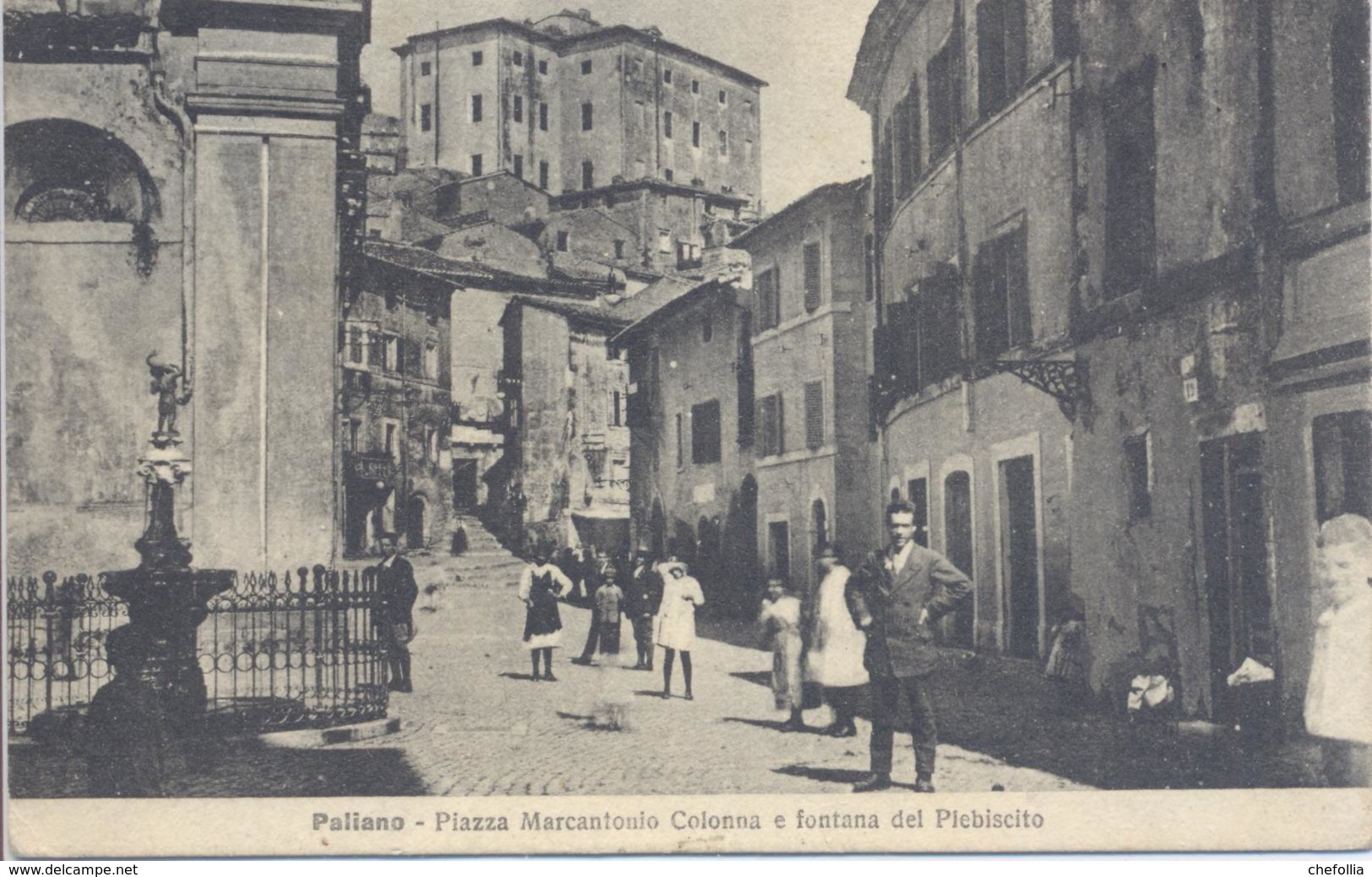 Paliano Frosinone Piazza Marcantonio Colonna E Fontana Del Plebiscito - Frosinone