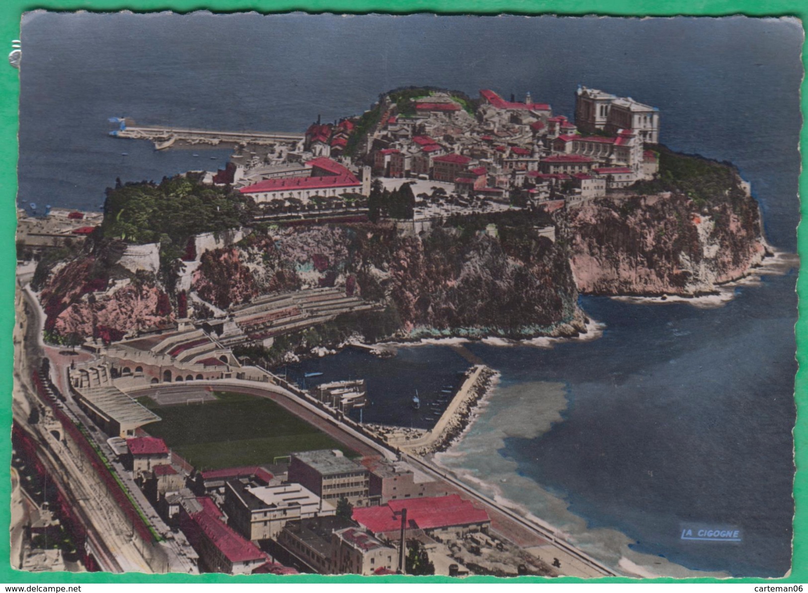 Monaco - Le Rocher Et Le Satde - Editeur: La Cigogne N°1510 - Fontvieille