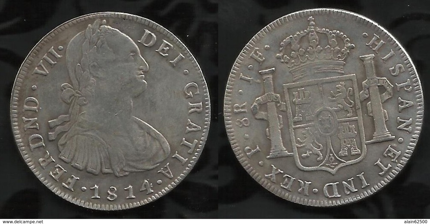ESPAGNE . CAROLUS IV . 8 REALES . 1814 . - Monnaies Provinciales