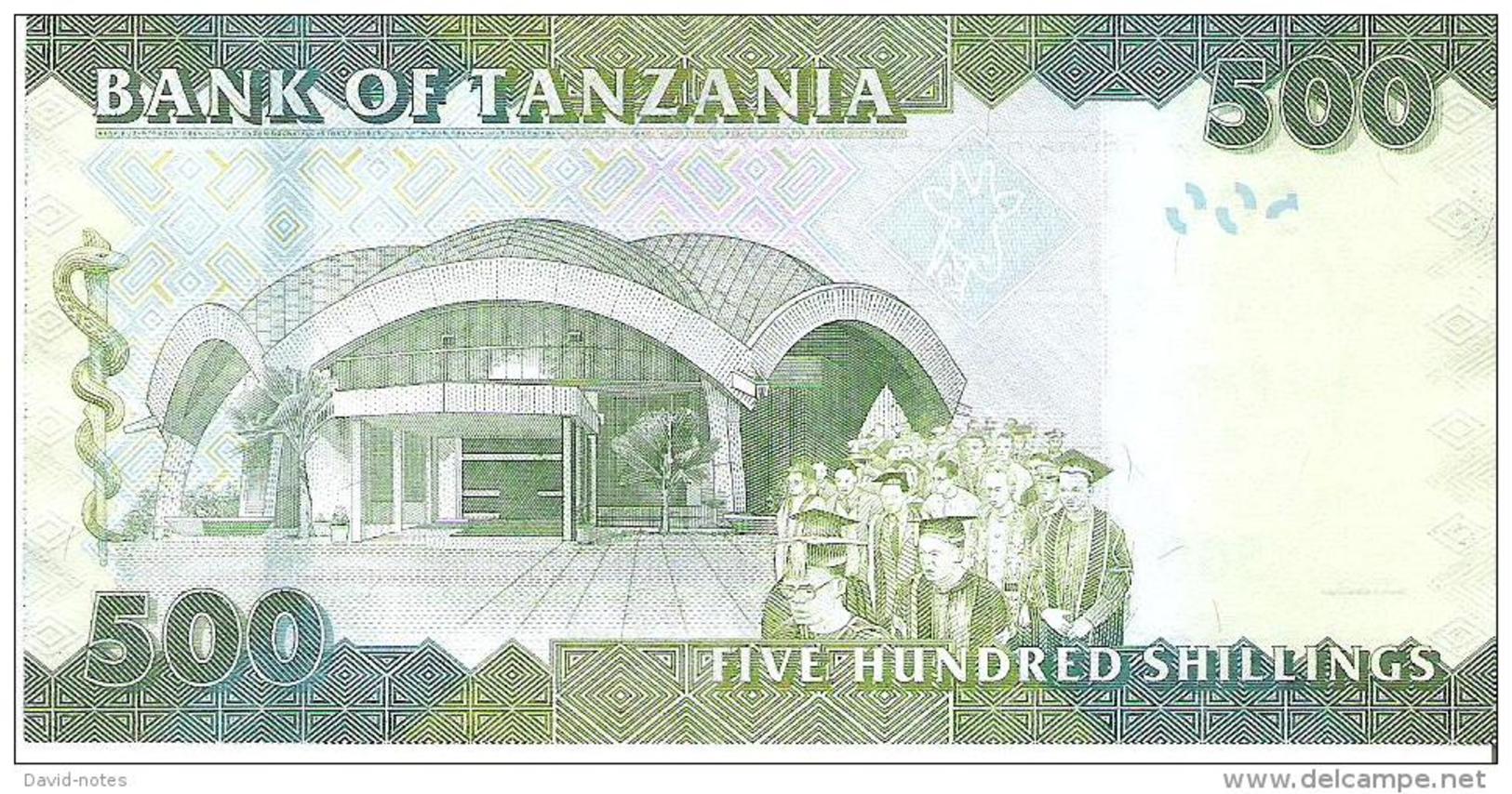 Tanzania - Pick 40 - 500 Shillings 2011 - Unc - Tanzania