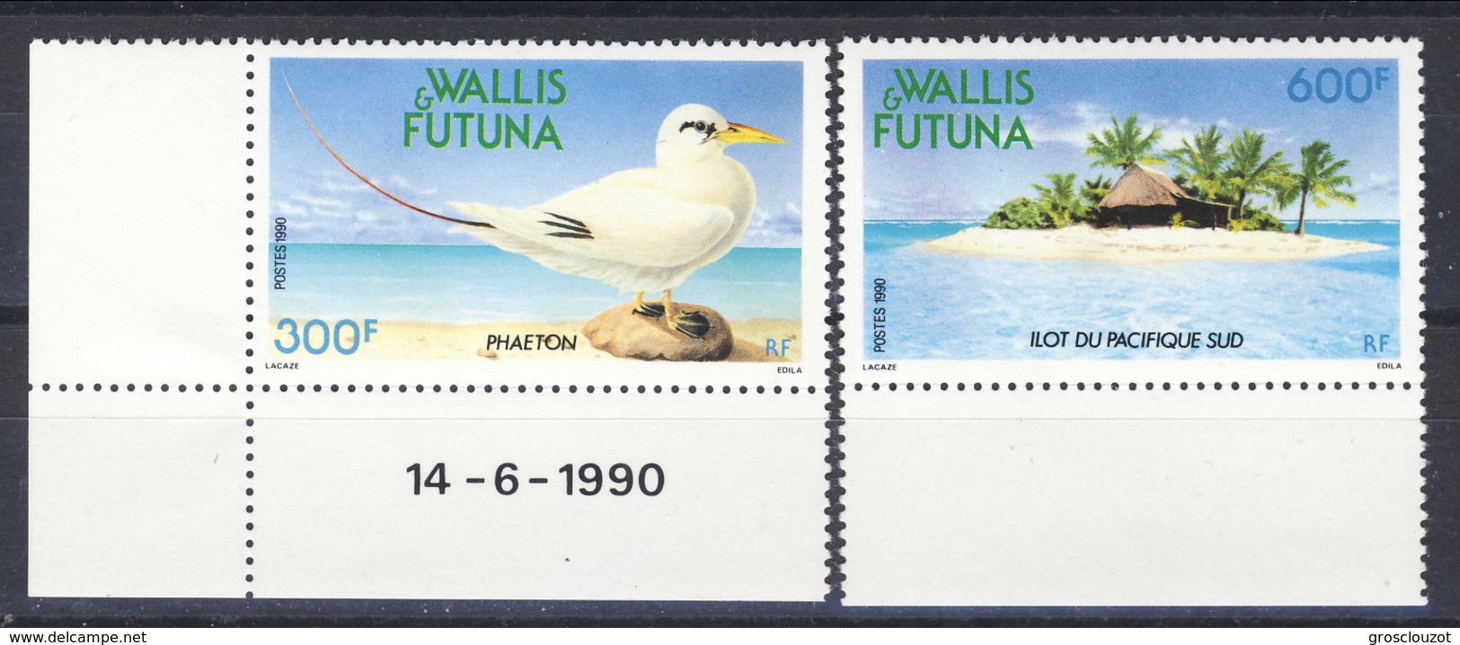 WF 1990 Serie N. 398-399 Uccelli E Isola MNH Cat. &euro; 23.40 - Nuovi